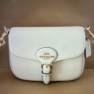 Coach Amelia Ivory Leather Crossbody Bag